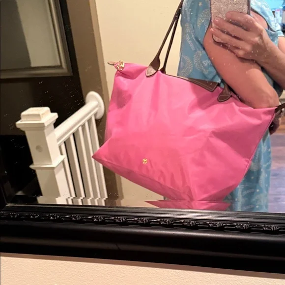 Longchamp Pink Tote Bag - Picture 8 of 14